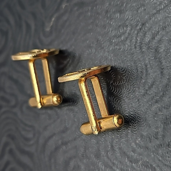 Christian Dior Gold Tone Cufflinks - Picture 3 of 3